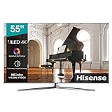 Hisense 55U8GQ LED-Fernseher, schwarz, UltraHD/4K, SmartTV, Dolby Atmos