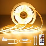 COB LED Streifen Warmweiss 5M, LED Stripe Dimmbar 24V 3000K, lichtband led...