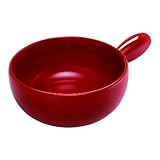 KUHN RIKON Fondue Käsefondue Caquelon Rot Classic 22cm, 1,6 Liter, für 4...