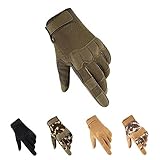 HYCOPROT Taktische Vollfinger Handschuhe, Touchscreen Motorrad Atmungsaktive...