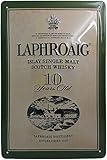 Retro Whisky Blechschild passend für LAPHROIG Single Malt Scotch Liebhaber und...