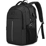 Groß Herren Laptop Rucksack 17 Zoll Laptoptasche für Schule Arbeit mit USB...