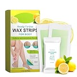 Shefave Wachsstreifen Haarentfernung, Waxing Set mit 20PCS Zitrone Wax Strips &...