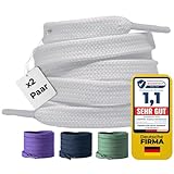 LaceHype 2 Paar Premium Schnürsenkel flach [10 mm breit ] LC1 reißfest...