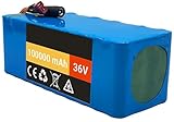 E-Bike Akku 36V 100Ah Elektrofahrra Lithium Batterie 36V 100AH wasserdichter...