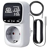 Temperatursteuerung Steckdose 16A/3680W -40°C~210°C | Digitales Thermostat | 2...