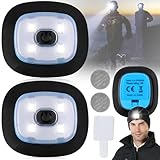 Benaton 2 Stück Led Clip Lampe, Licht Für Led Mütze, 3 Modi Kopflampe...