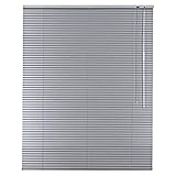 Alu Jalousie Aluminium Jalousette in Farbe Silber - Breite 40 bis 240 cm - Höhe...