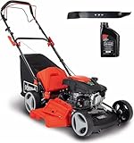Scheppach MS161-46 Benzin Rasenmäher - 46 cm Schnittbreite | 55 Liter Fangkorb...