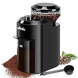 Wancle Elektrische Kaffeemühle - Einstellbarer scheibenmahlwerk kaffeemühle...