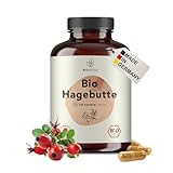 BIONUTRA® Bio Hagebutten Kapseln hochdosiert, 5200 mg Tagesdosis,...