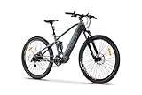 moma bikes Elektrische Fahrrad EMTB 29', Vollfederung, Shimano 24 Gänge &...