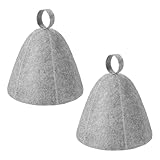 Funalix 2 Stück Saunahut aus Filz - Weiche Saunamütze für Damen & Herren -...