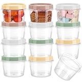 saerryor Lebensmittelbehälter aus Kunststoff mit Deckel, 500 ml, runde...