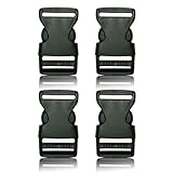 BOB-KRAFT - 4 x 25mm Steckschnalle, Steckverschluss, Kunststoff Klickverschluss,...