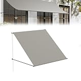 YRHome Markise Fallarmmarkise einziehbar 150x145 cm - Balkonmarkise &...