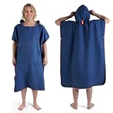 Badeponcho Damen& Herren,Poncho Handtuch,Mikrofaser-Surf Poncho, Badeponcho...