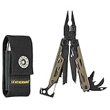 Leatherman Signal Multi-Tool - 19 Werkzeuge für Camping & Survival - Braun, Mit...