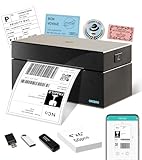 ORGBRO Bluetooth Etikettendrucker Z1 Plus DHL Thermodrucker Etikettiergerät 4x6...