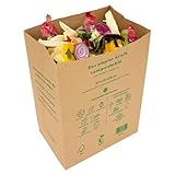 La Cordeline Kompostierbare Kraftpapierbeutel, 10 l, für Bio-Abfälle,...