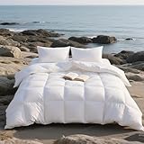 APSMILE Daunendecke 155x220 Sommer 100% Flauschige Federn & Daunen, Bettdecke...