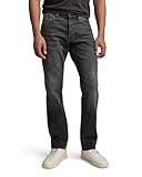 G-STAR RAW Herren Mosa Straight Jeans, Schwarz (Worn in Black Moon D23692-B479-G108), 34W / 32L