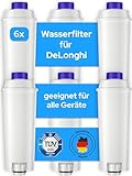 6x Ersatz für DeLonghi Wasserfilter - passt zu DeLonghi Magnifica Evo & S,...