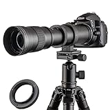 JINTU 420-800mm Teleobjektiv Kamera Zoom Linsen F/8.3 Manuelle MF für Canon...