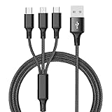 Retoo 3 in 1 Universal ladekabel Micro USB USB Typ C und Phone Schnellladung...
