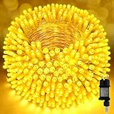 500LED 52M Lichterkette Außen, Lichterkette Aussen Wetterfest 8 Modi IP44...