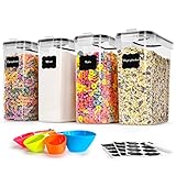 Vorratsdosen mit Deckel Luftdicht Groß 4L Set of 4, BPA frei, Aufbewahrungsbox...