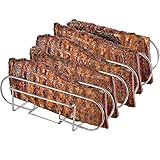 LyximGss Spareribs Halter Grill – Rippchenhalter aus reinem Edelstahl für 5...