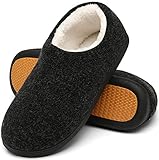 Mishansha Hausschuhe Männer Plüsch Pantoffeln Herren Memory Foam Slippers...