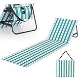 WildFun 180 X 55 cm Portable Beach Sun Mat, Faltbare leichte Sonnenliege mit...