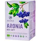 Aronia Direktsaft Bio 5L – 100% Aronia Muttersaft Kaltgepresst Ohne Zucker,...