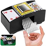 ZAKVOP Kartenmischmaschine Elektrische für 1-2 Decks, Automatischer...