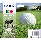 Epson Original Golfball DURABrite 34 Multipack Tintenpatrone – 4 Farben:...