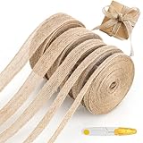bssmmai Juteband 5 Rollen Jute Band 50m Vintage Geschenkband Valentinstag...