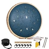 MeloBeat Zungentrommel 12 Zoll 15 Töne - Professionelles Steel Tongue Drum...