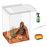 KAKOOTI Reptile Terrarium,20 * 20 * 30cm Reptilienzuchtbox, magnetisches...