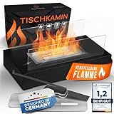 flammtal - Tischkamin [3h Brenndauer] - Tischfeuer für Indoor & Outdoor - Bio...