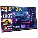 Kenowa 23.8 Zoll USB-C Tragbarer Monitor QHD 2560 * 1440 2K 100HZ FreeSync PC...