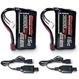 RoaringTop 3000mAh 7.4V Li-ion Akku mit Deans T Stecker 2S wiederaufladbare RC...