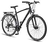 Licorne Bike Premium Touring Trekking Bike in 28 Zoll Aluminium Scheibenbremse...