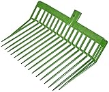 Kerbl Dunggabel Premium (Farbe grün, ohne Stiel, mit 17 Zinken, aus...