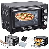 STEInBORG Mini Backofen 25 Liter | Pizza-Ofen | 3in1 Backofen | Minibackofen |...