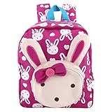 Vicloon Kaninchen Babyrucksack, 3D Niedlicher Kaninchen Kinderrucksack,...