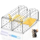 Lebendfalle für Maus Mausefalle Lebend 2er Set: Hochsensibel Mäusefallen mit...