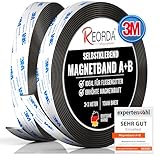 REORDA® Magnetband A B (EXTRA STARKER 3M KLEBER) selbstklebender Magnetstreifen...