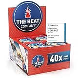 THE HEAT COMPANY Fußwärmer - 40 Paar - EXTRA WARM - klebend - Zehenwärmer - 8...